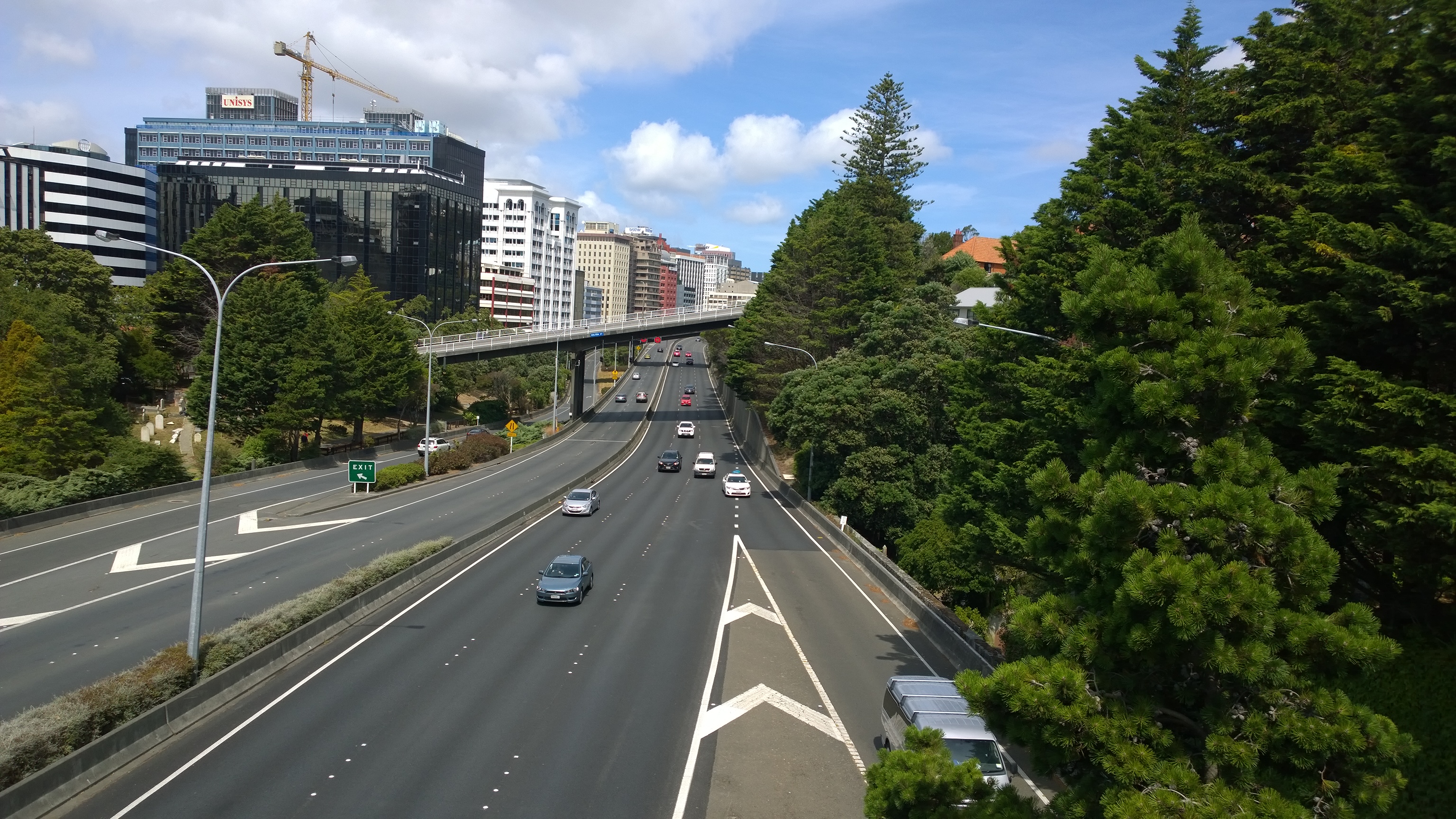 Auckland Motorway And Skyline, cityscapes fine art print by UNFRAMED Archive, 24 x 16 in