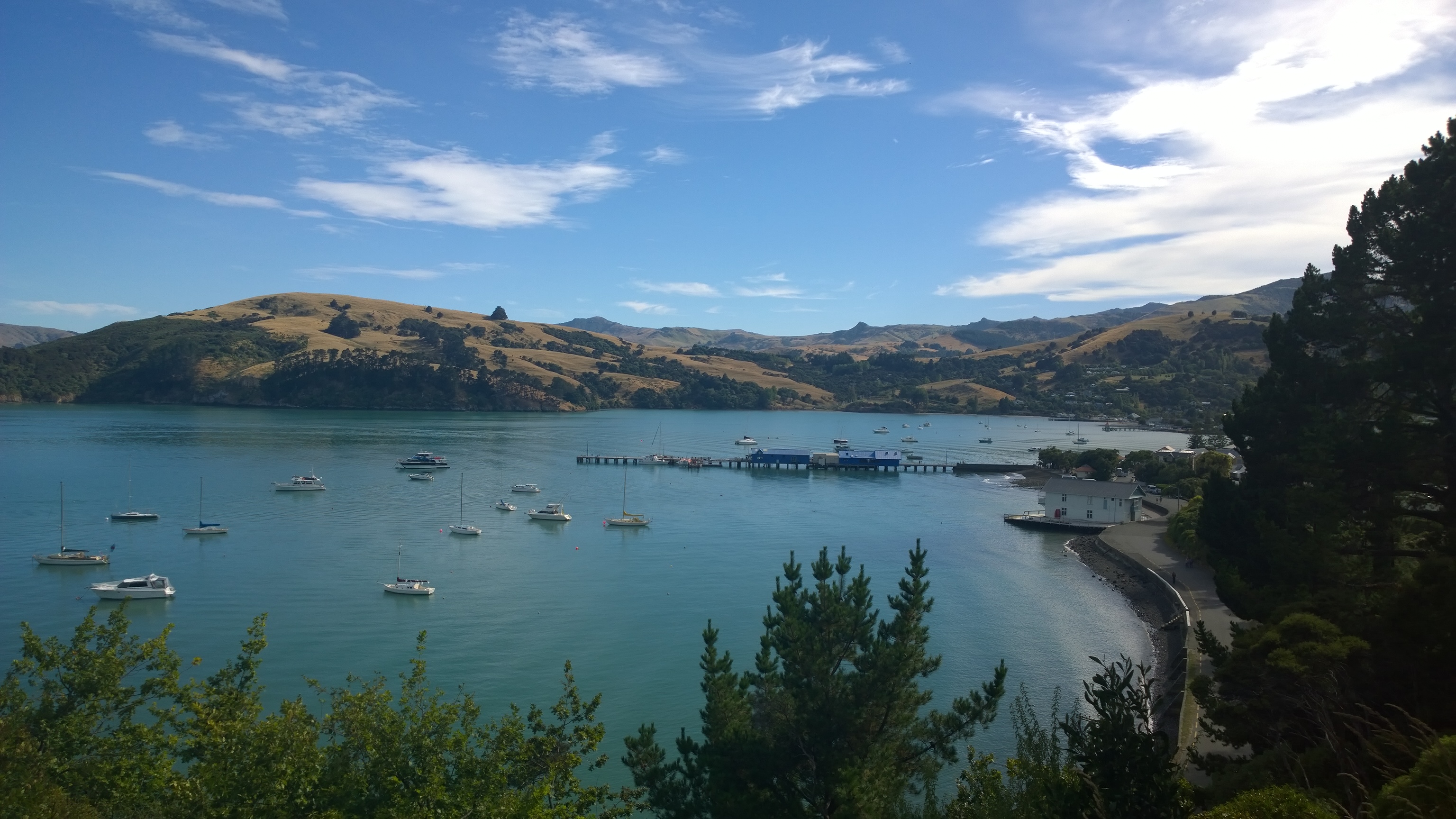 Akaroa Harbour Panorama, landscapes fine art print by UNFRAMED Archive, 24 x 16 in