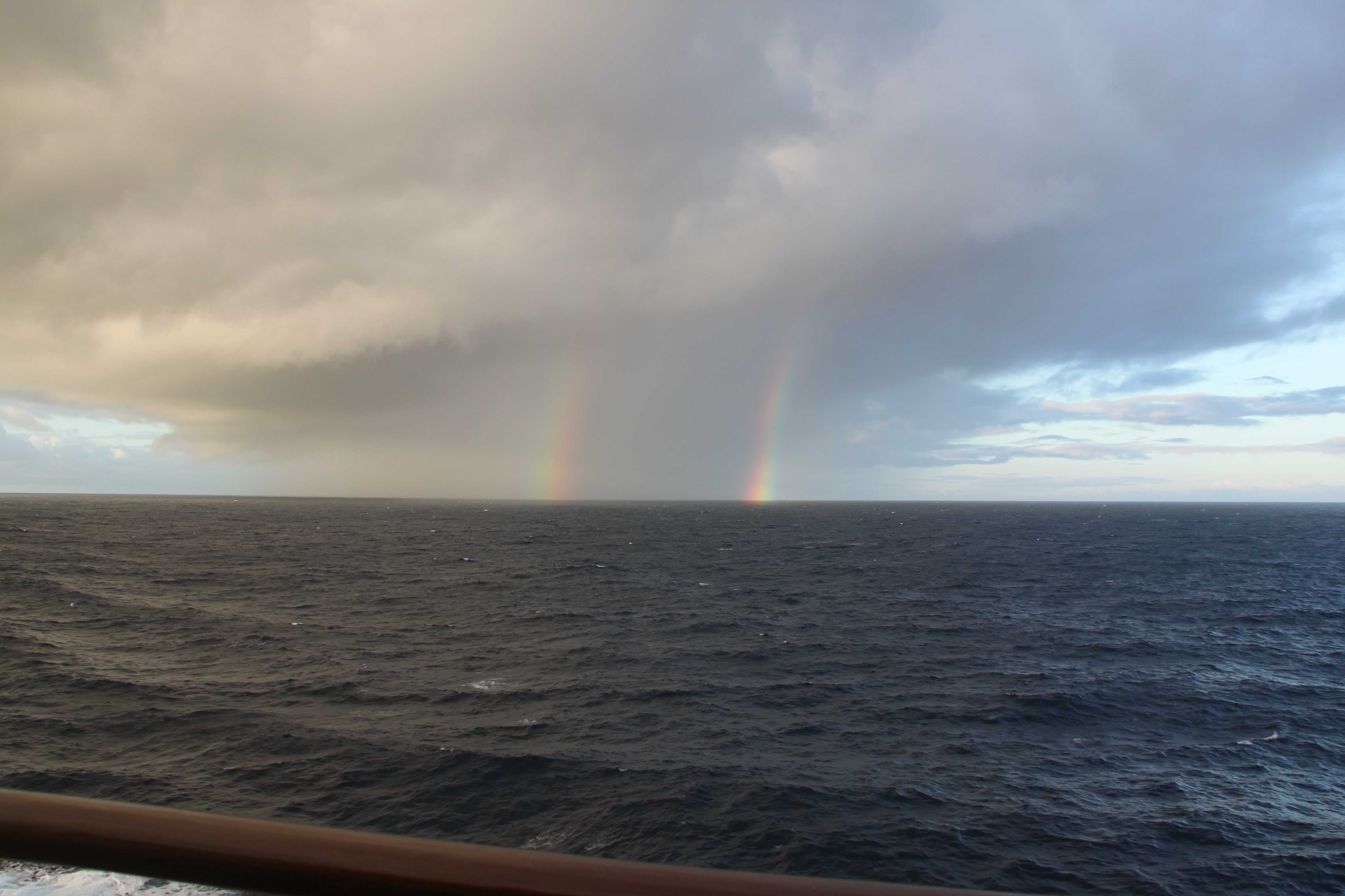 Double Rainbow Over Ocean, nature fine art print by UNFRAMED Archive, 24 x 16 in